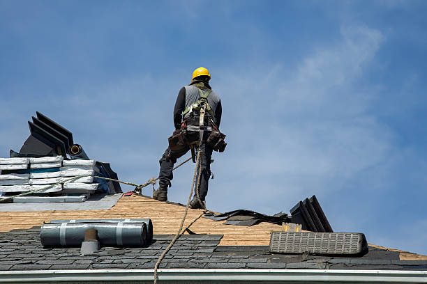 Professional Gutter Installation technician working in Greensboro, PA